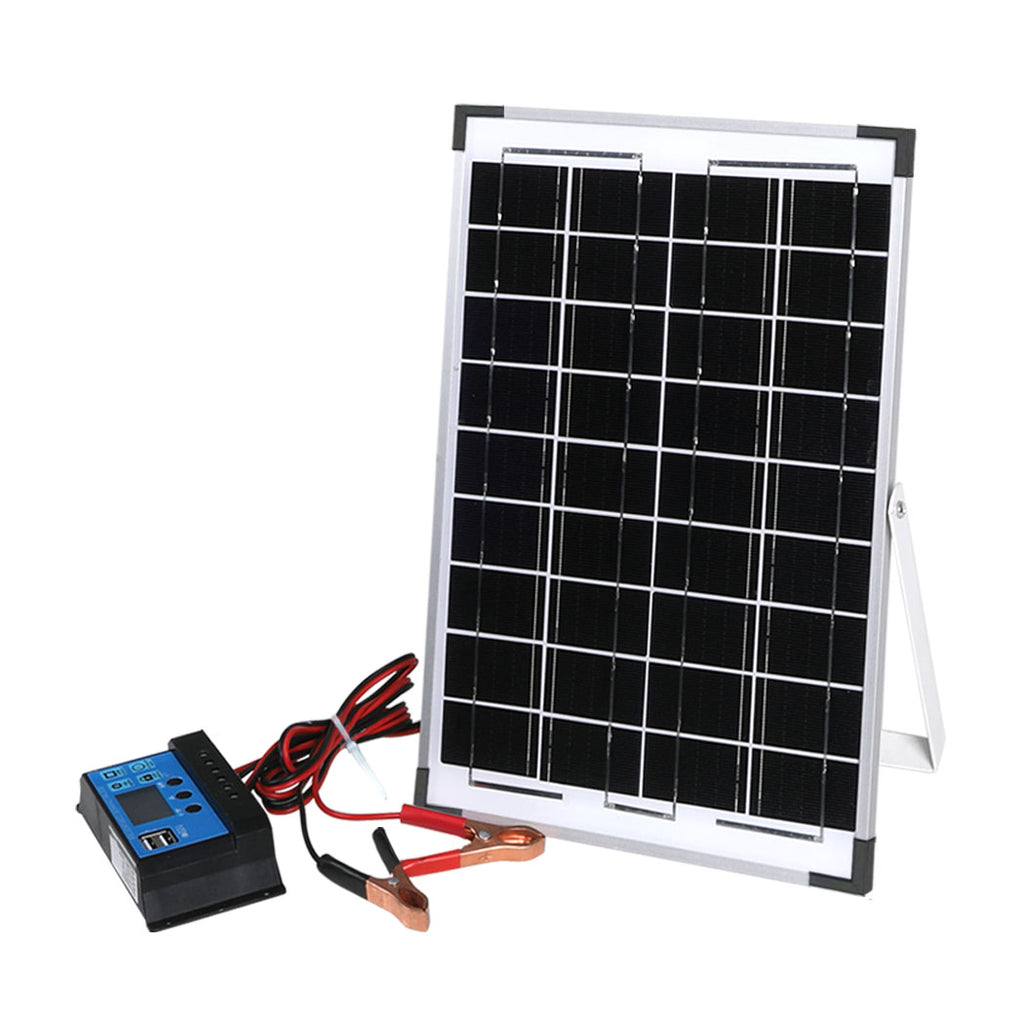 12V 10W Monocrystalline Solar Panel Kit