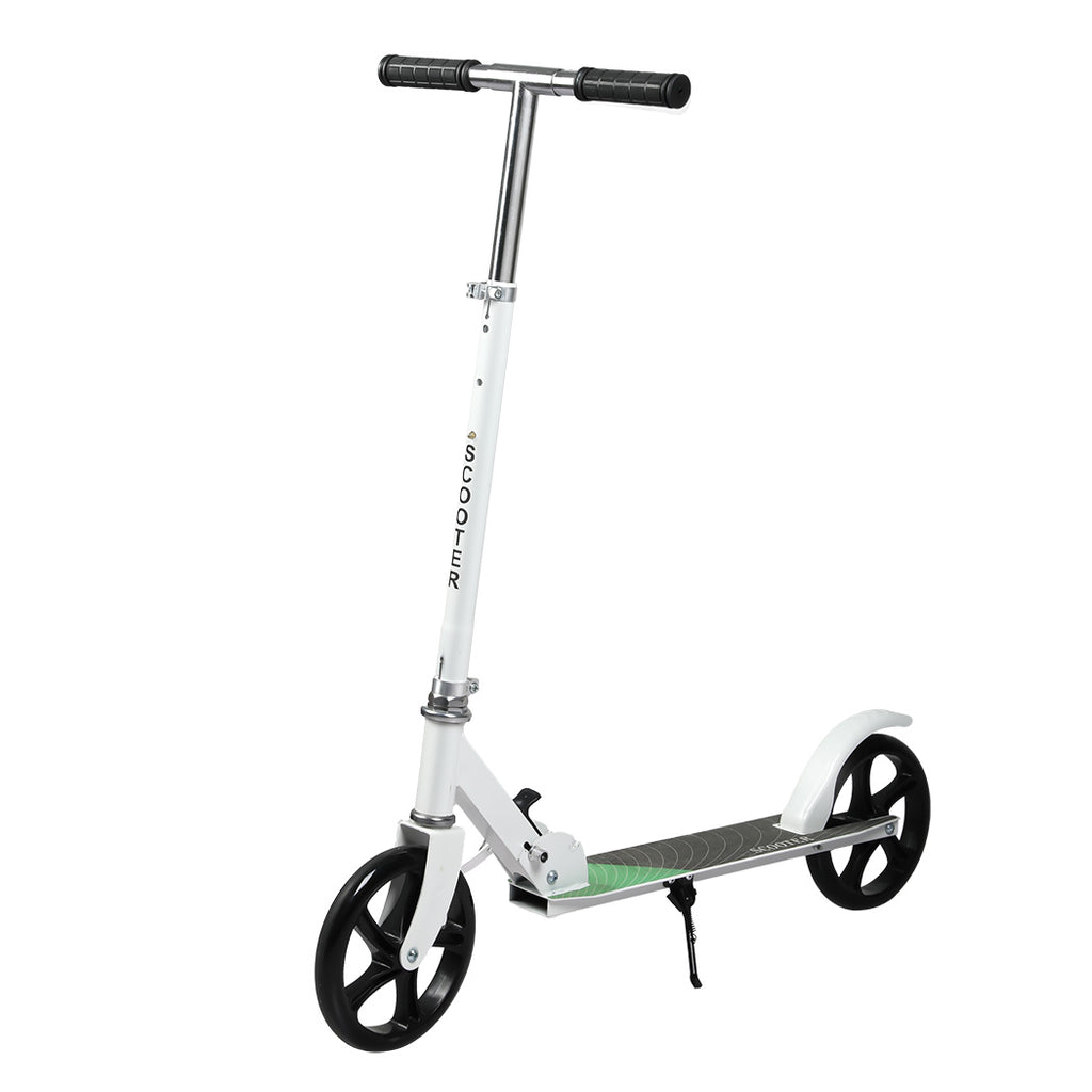Monvelo Folding Kick Scooter Large Wheels — White