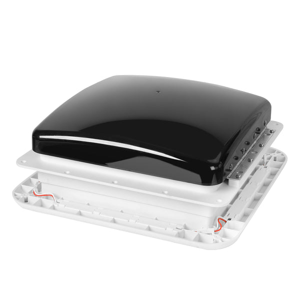 Manan Caravan Roof Vent Hatch 355mm with 12V Fan and LED Light