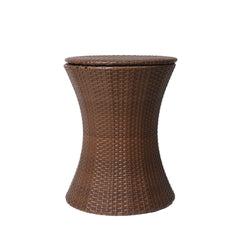 Levede Cooler Ice Bucket Table Bar Outdoor Brown