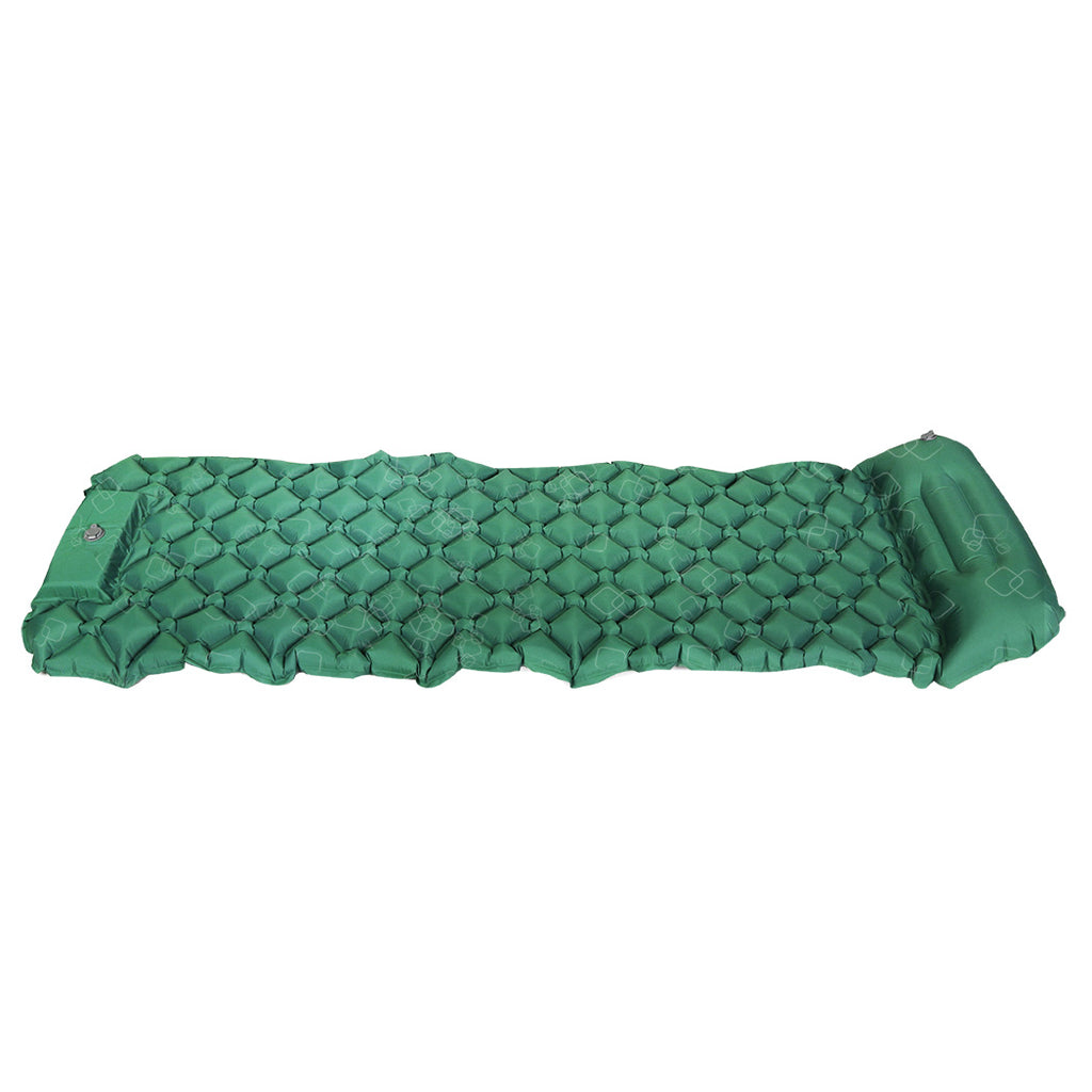 Mountview Sleeping Air Pad Inflatable Camping Mat Single Green