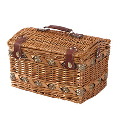 4 Person Picnic Basket Set with Cutlery, Plates & Glasses