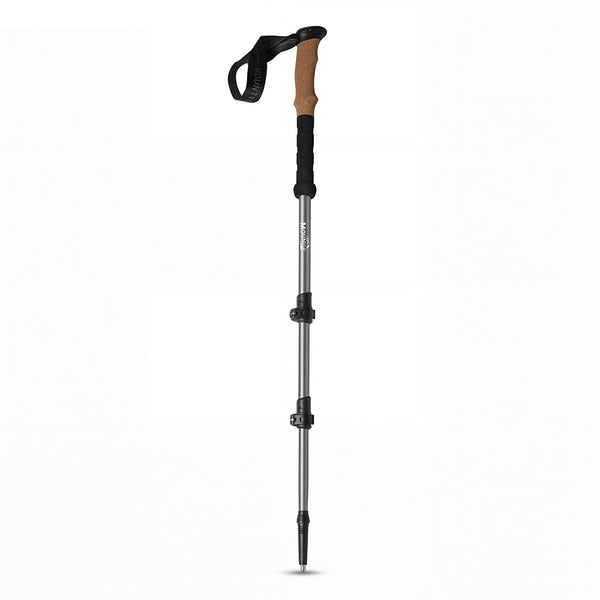 Mountview 2 Pcs Hiking Trekking Poles Walking Stick Adjustable Lightweight Grey
