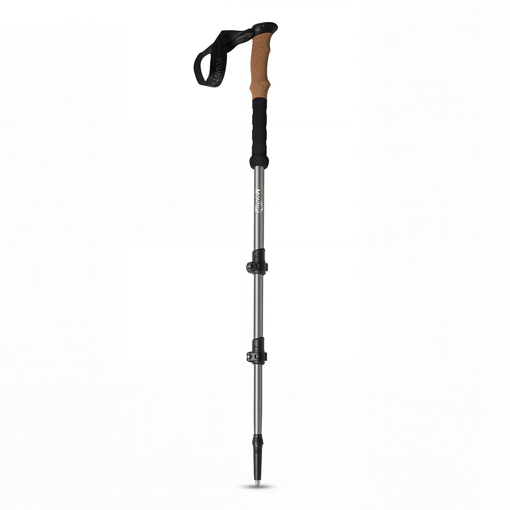 Mountview 2 Pcs Hiking Trekking Poles Walking Stick Adjustable Lightweight Grey