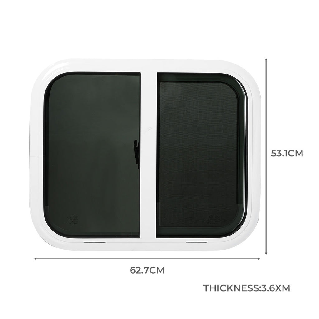 Manan Sliding Window Caravan Motorhome White