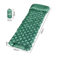 Mountview Sleeping Air Pad Inflatable Camping Mat Single Green
