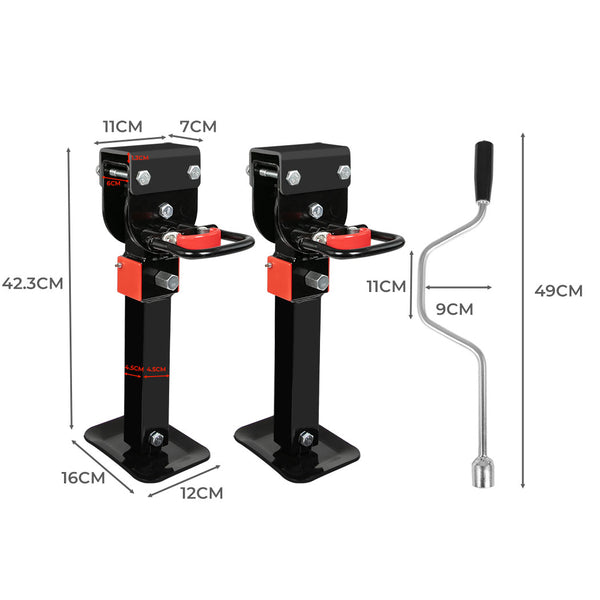 Manan 2X 410mm-545mm Drop Down Corner