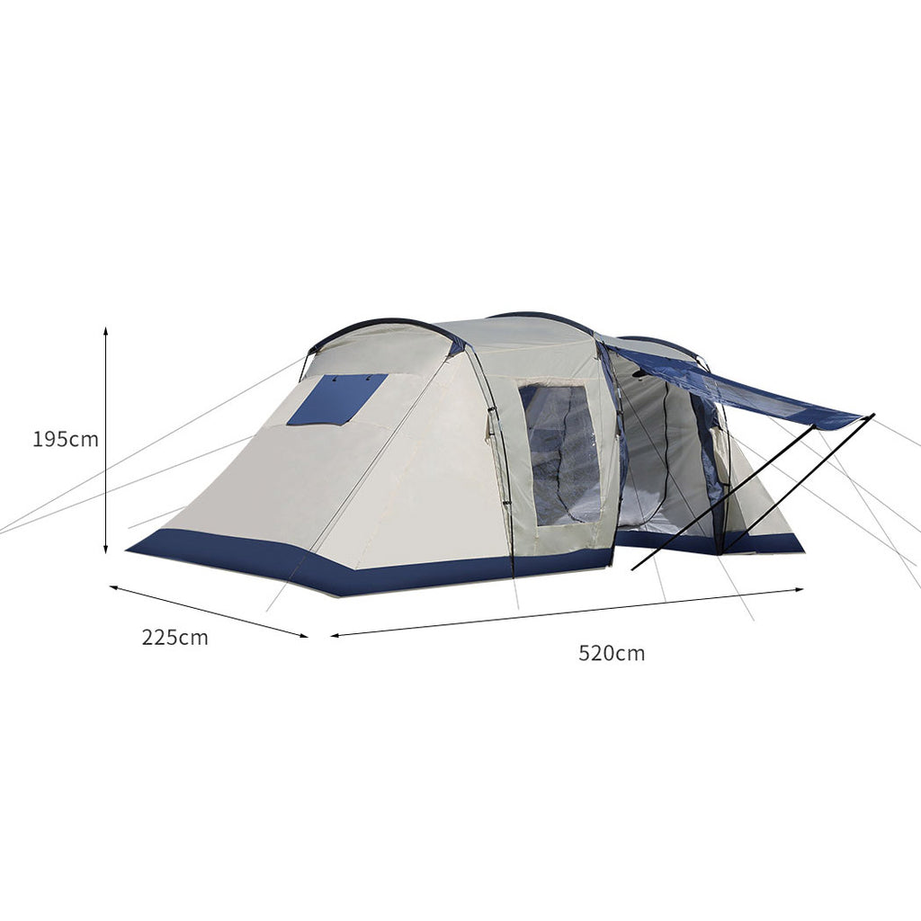Mountview Large Family Camping Tent Blue