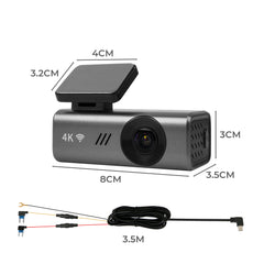 Manan 4K WiFi Dash Camera with Voice Control
