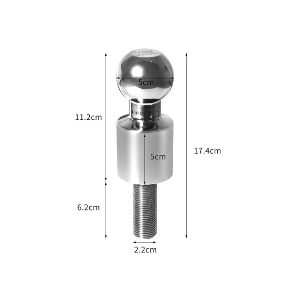 Manan 50mm Tow Ball Hitch 2" High Rise