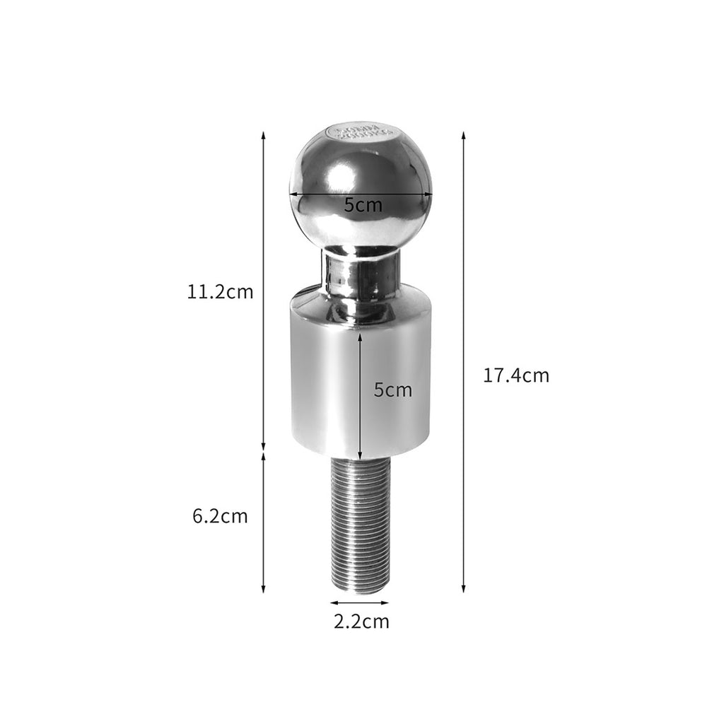 Manan 50mm Tow Ball Hitch 2" High Rise