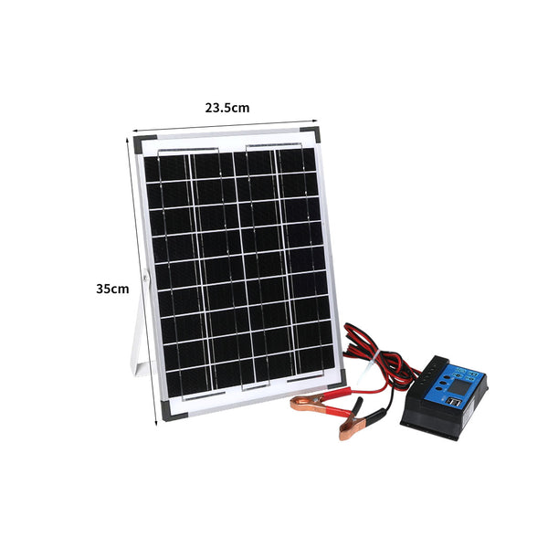 12V 10W Monocrystalline Solar Panel Kit