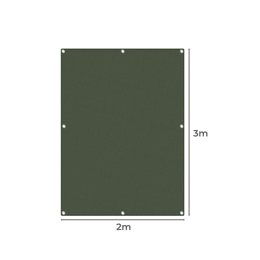 Polyester Canvas Tarp Tarpaulin Sun 2x3 Meter Green