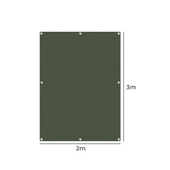 Polyester Canvas Tarp Tarpaulin Sun 2x3 Meter Green