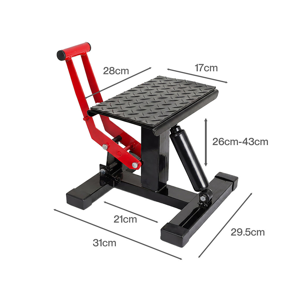 Monvelo Hydraulic Motorcycle Jack Dirt Bike Lift Stand 400kg 360°