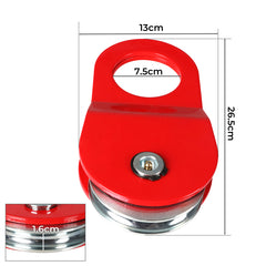 Manan 10 Ton Snatch Block Winch Recovery Red