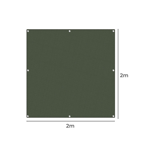 Manan Polyester Canvas Tarp 2x2m Green