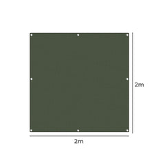 Manan Polyester Canvas Tarp 2x2m Green