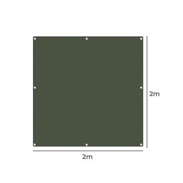 Manan Polyester Canvas Tarp 2x2m Green