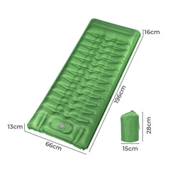 Mountview Sleeping Mat Air Bed Pad Caming Single Green