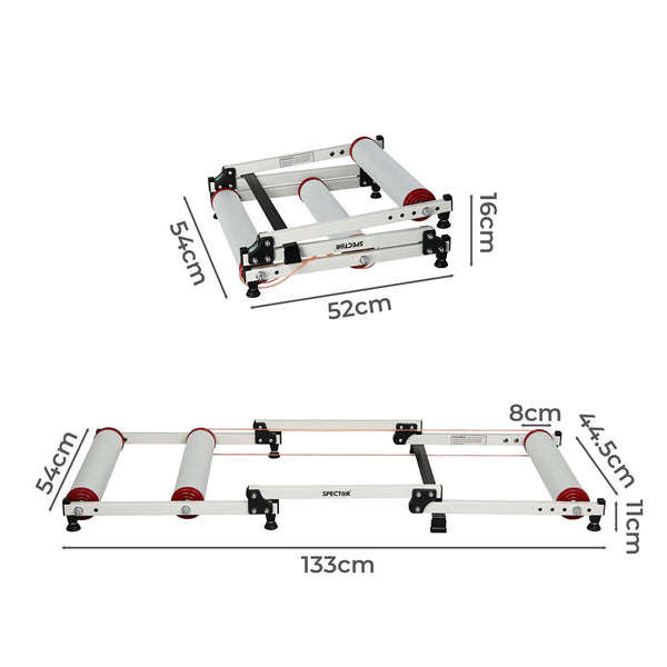 Spector Bike Roller Adjustable Bicycle White