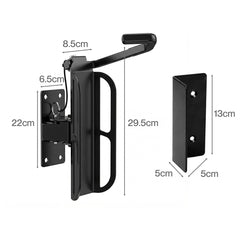 Monvelo Bike Wall Mount Swivel Bike Stand 4 PCS Vertical Rack Garage Apartment