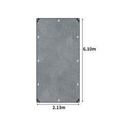Manan Tarpaulin 200GSM Camping Tarp 2.13 x 6.1m