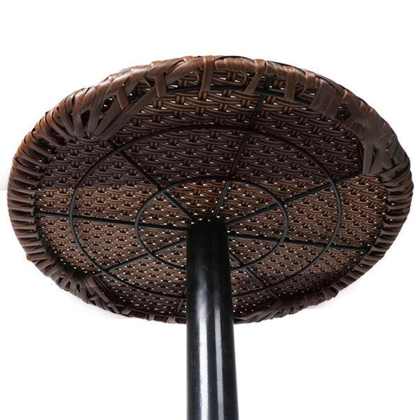 Levede Outdoor Cooler Ice Bucket Bar Table – Black & Brown Rattan