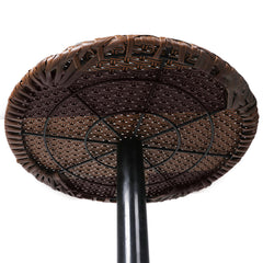 Levede Outdoor Cooler Ice Bucket Bar Table – Black & Brown Rattan