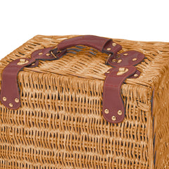4 Person Picnic Basket Set with Cooler, Blanket & Cutlery
