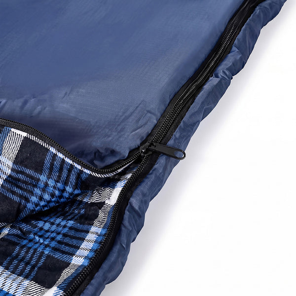 Mountview Sleeping Bags Single Camping Hiking 3-Season Thermal Blue 0°C-15°C