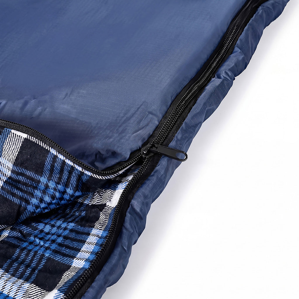 Mountview Sleeping Bags Single Camping Hiking 3-Season Thermal Blue 0°C-15°C