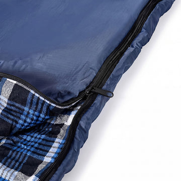 Mountview Sleeping Bags Single Camping Hiking 3-Season Thermal Blue 0°C-15°C