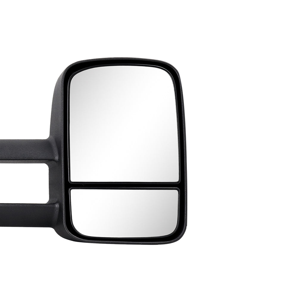 Galvan 2x Extendable Towing Mirrors Matte Black