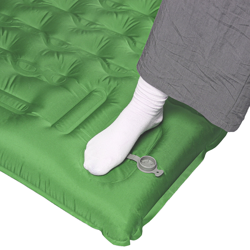 Mountview Self Inflating Mattress Camping Double Green