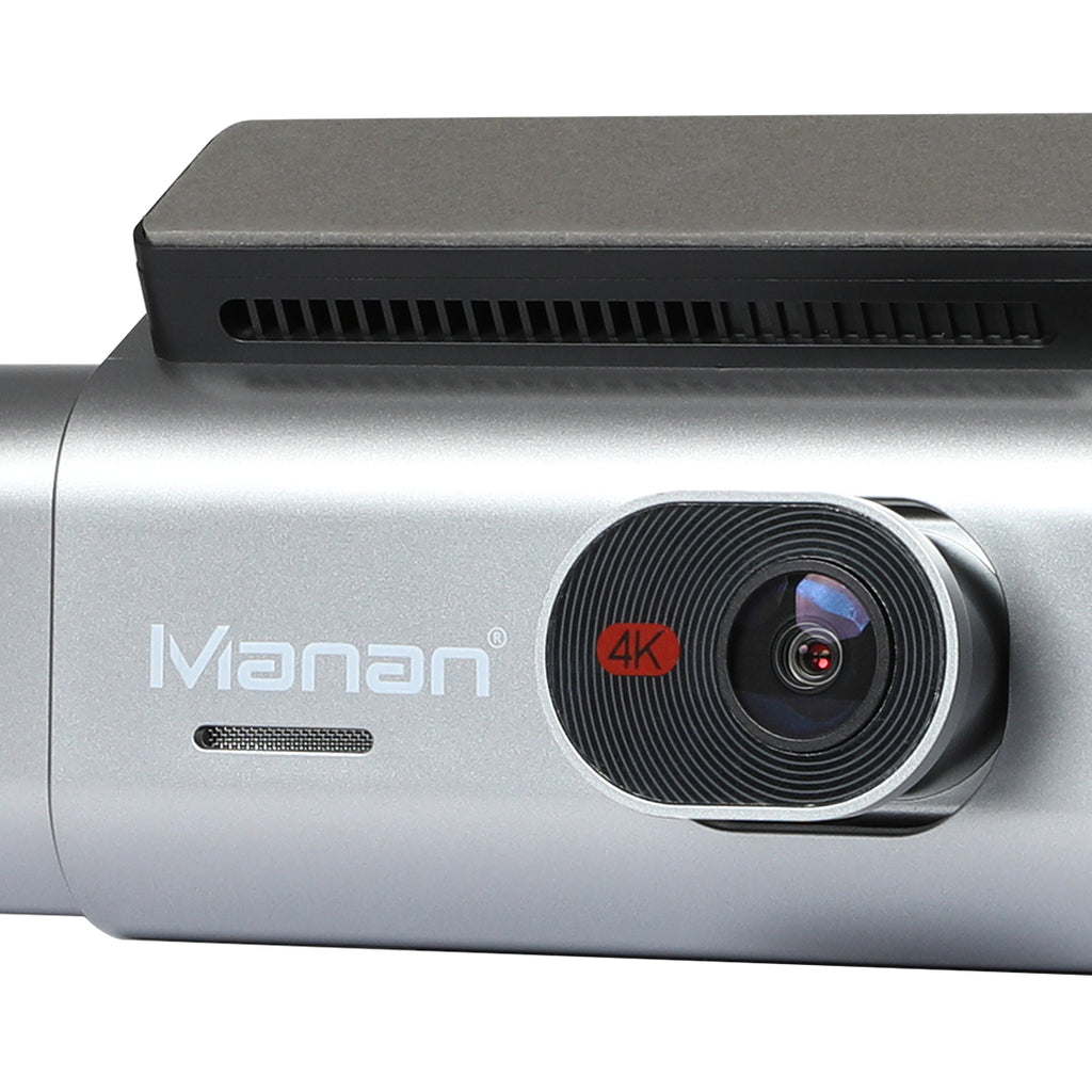Manan 4K Car Dash Camera Front and Rear Wifi GPS 3 Lens