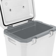 Mountview Cooler Ice Box 27L/43L Portable Chest Trolly For Camping BBQ Picnic White