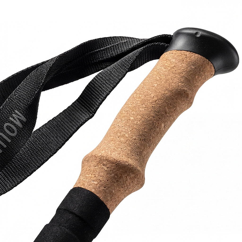 Mountview 2 Pcs Hiking Trekking Poles Walking Stick Adjustable Lightweight Grey