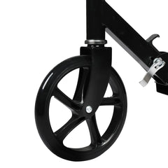 Monvelo Folding Kick Scooter Large Wheels — Black