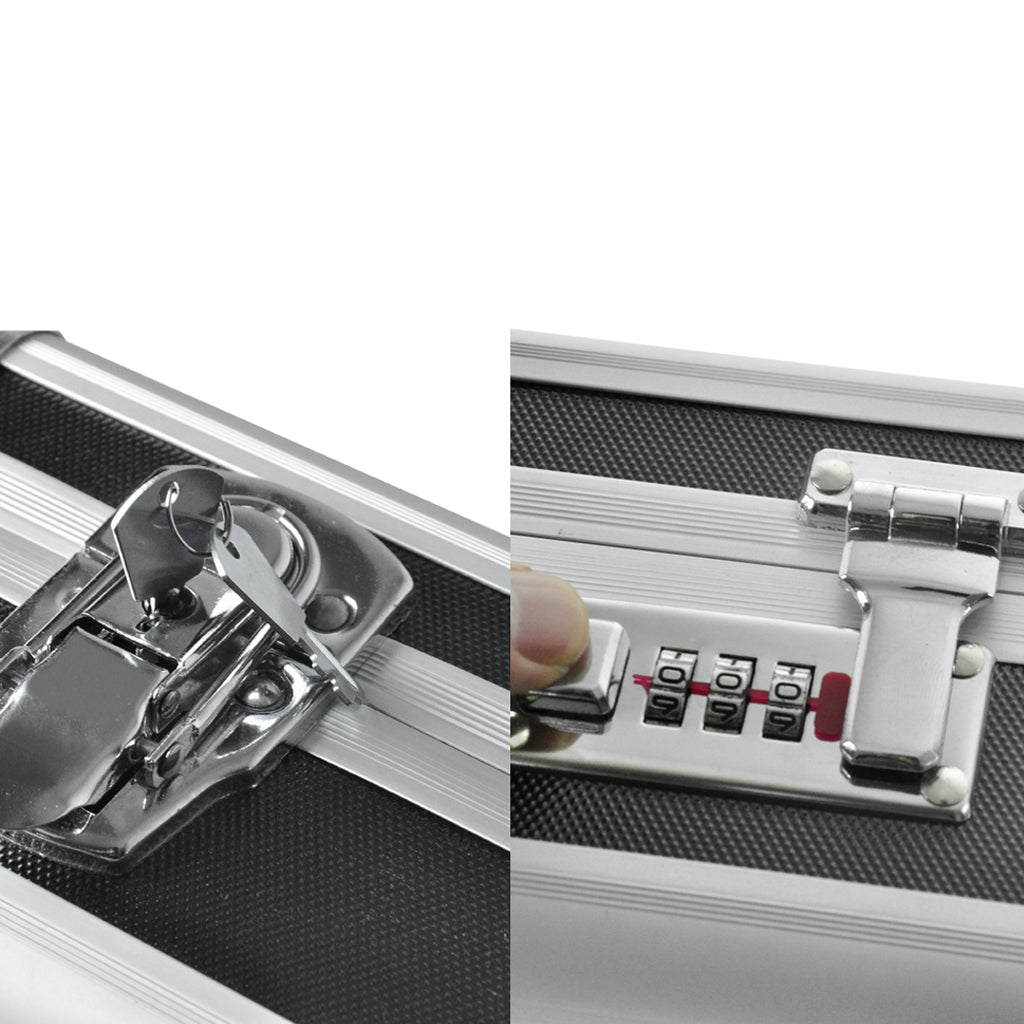 Gun Case Portable Hard Aluminium Double