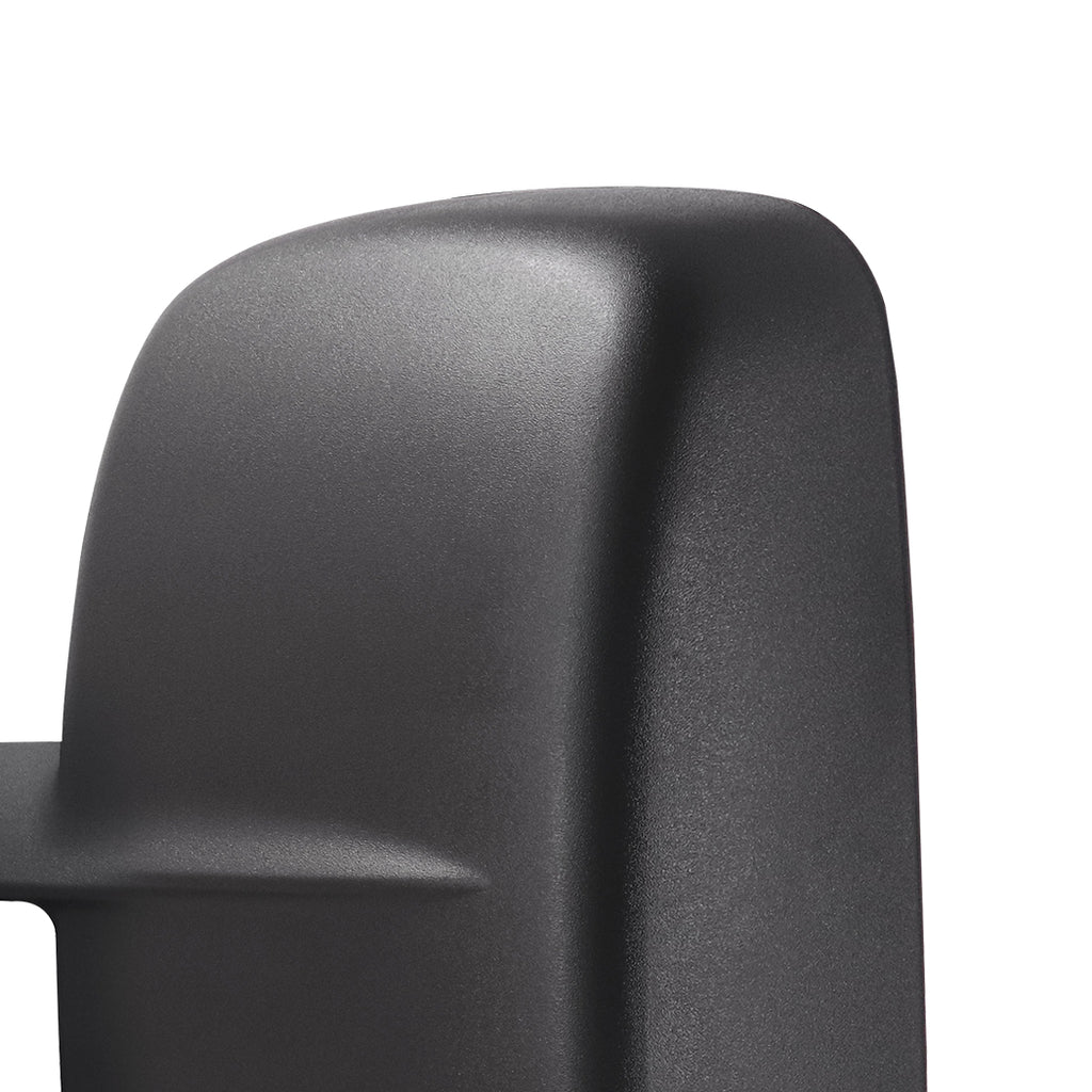 Galvan 2x Extendable Towing Mirrors Matte Black