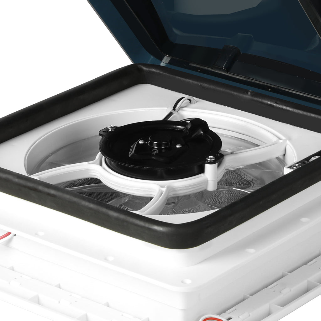 Manan Caravan Roof Vent Hatch 355mm with 12V Fan and LED Light