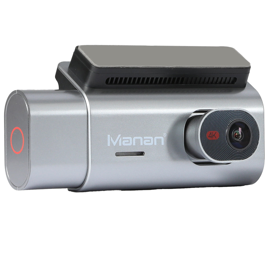 Manan 4K Car Dash Camera Front and Rear Wifi GPS 3 Lens
