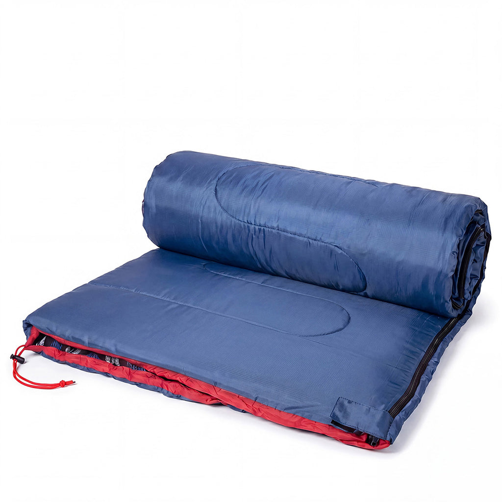 Mountview Sleeping Bags Single Camping Hiking 3-Season Thermal Blue 0°C-15°C