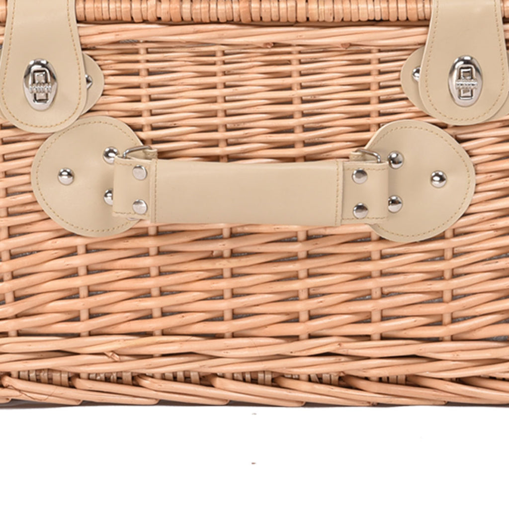 4 Person Picnic Basket Set with Cutlery, Plates & Cooler