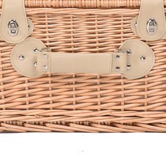 4 Person Picnic Basket Set with Cutlery, Plates & Cooler