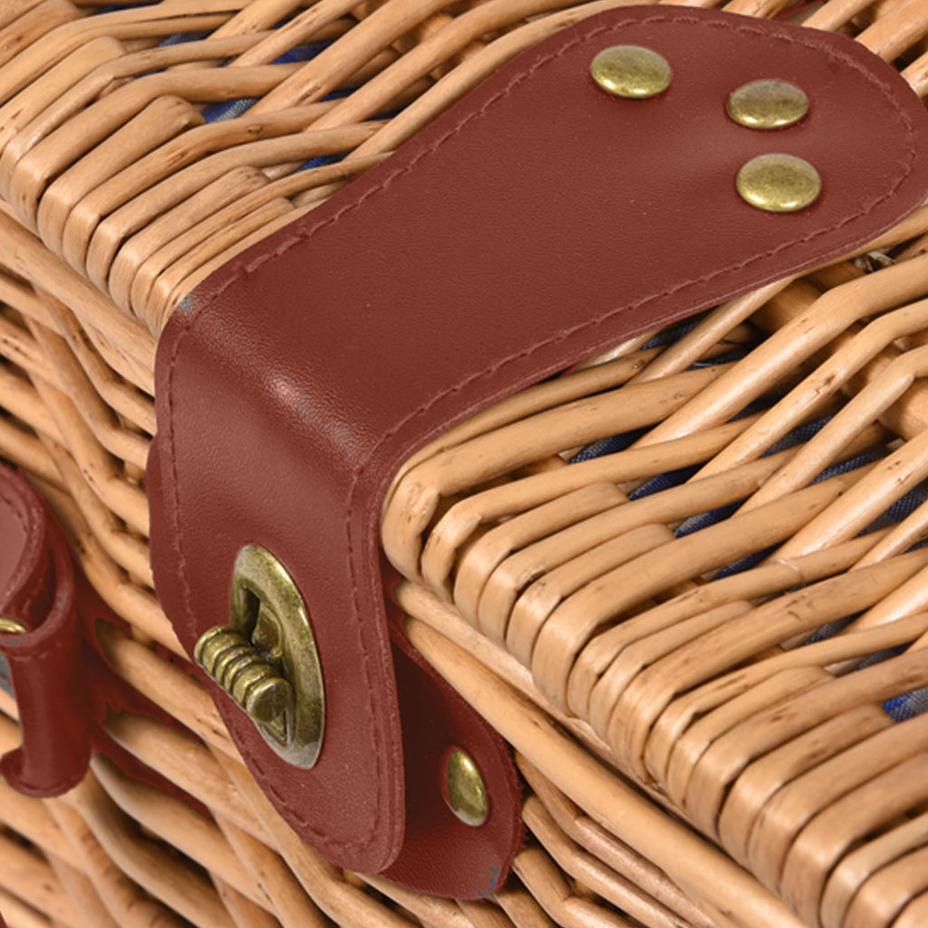 4 Person Picnic Basket Set with Cooler, Blanket & Cutlery