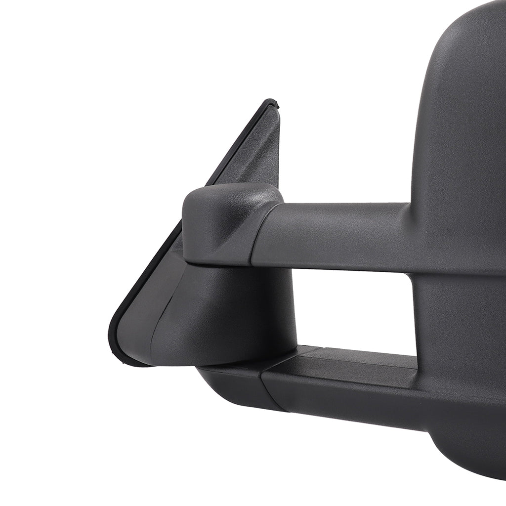 Galvan 2x Extendable Towing Mirrors Matte Black