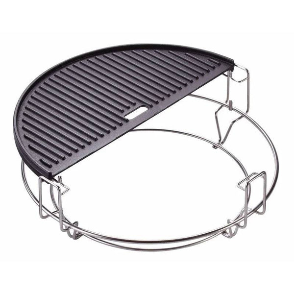 Kamado Joe - Half Moon Cast Iron Reversible Griddle for Classic Joe®