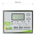 Solar Charge Regulator PWM, 15Amp Dual by KT Solar